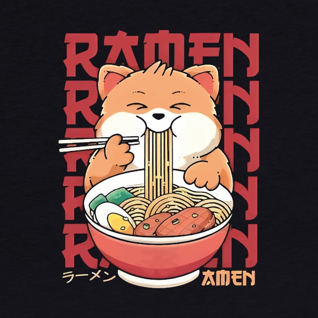 Ramen Rendezvous: Cozy Cat Delight by DogsandCats